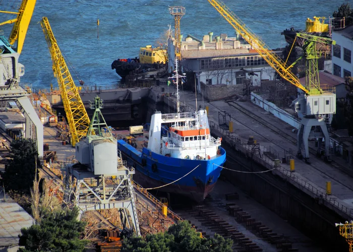 Drydock and harbour jetty building management